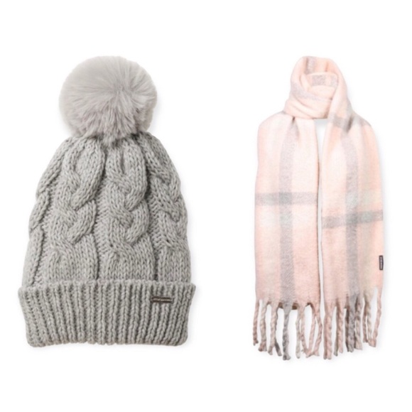 Steve Madden Fringe Scarf and Beanie Set main image 8